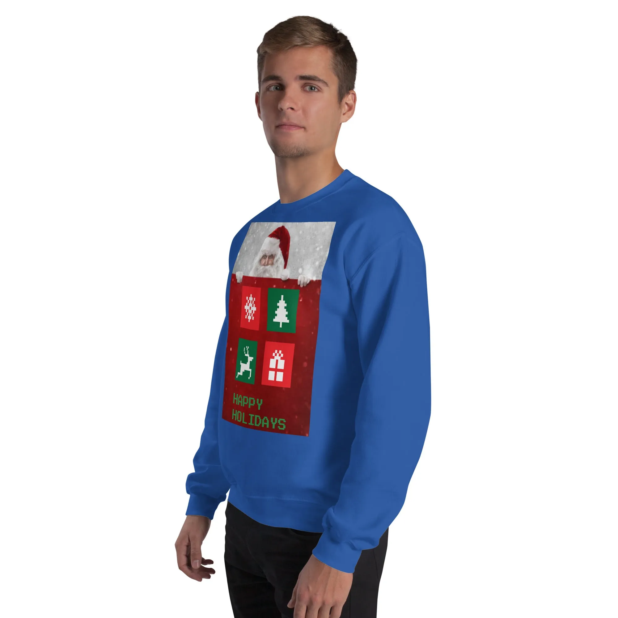Happy Holidays Sweatshirt (Glamourange Christmas Sweatshirt Men)