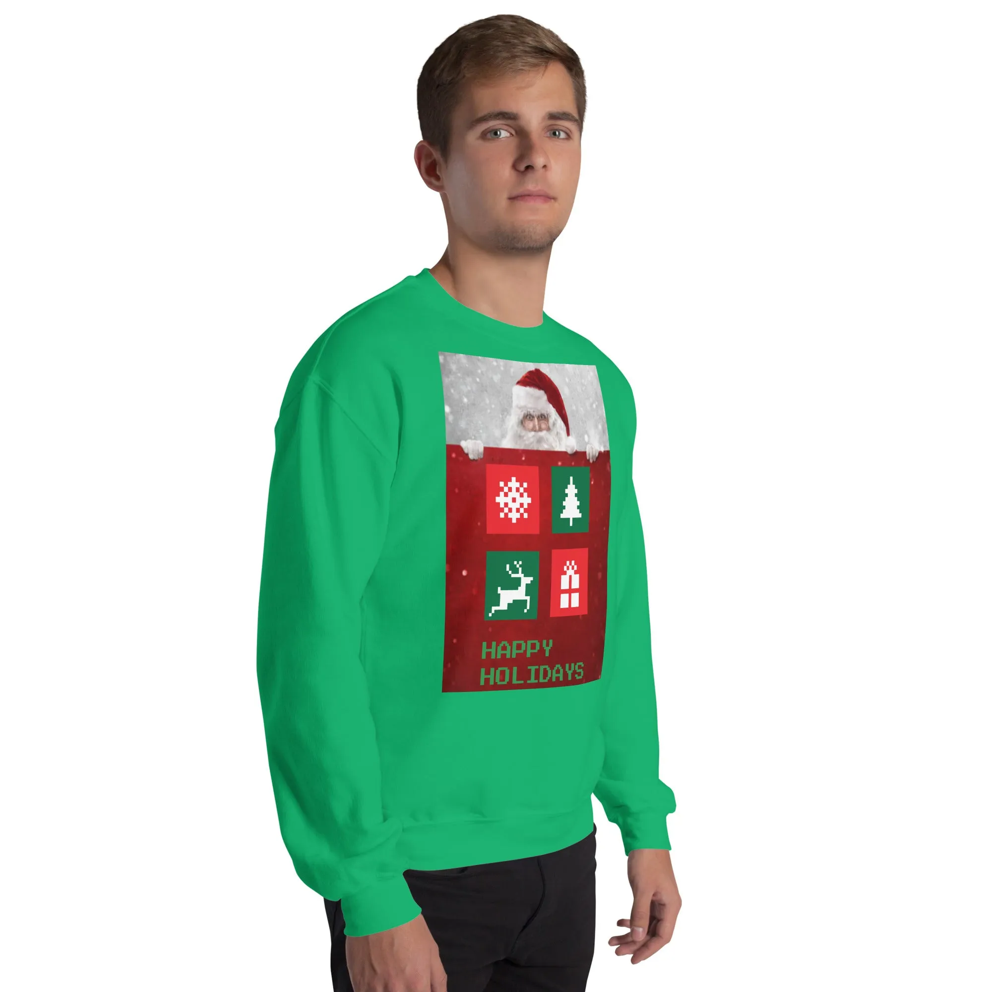 Happy Holidays Sweatshirt (Glamourange Christmas Sweatshirt Men)