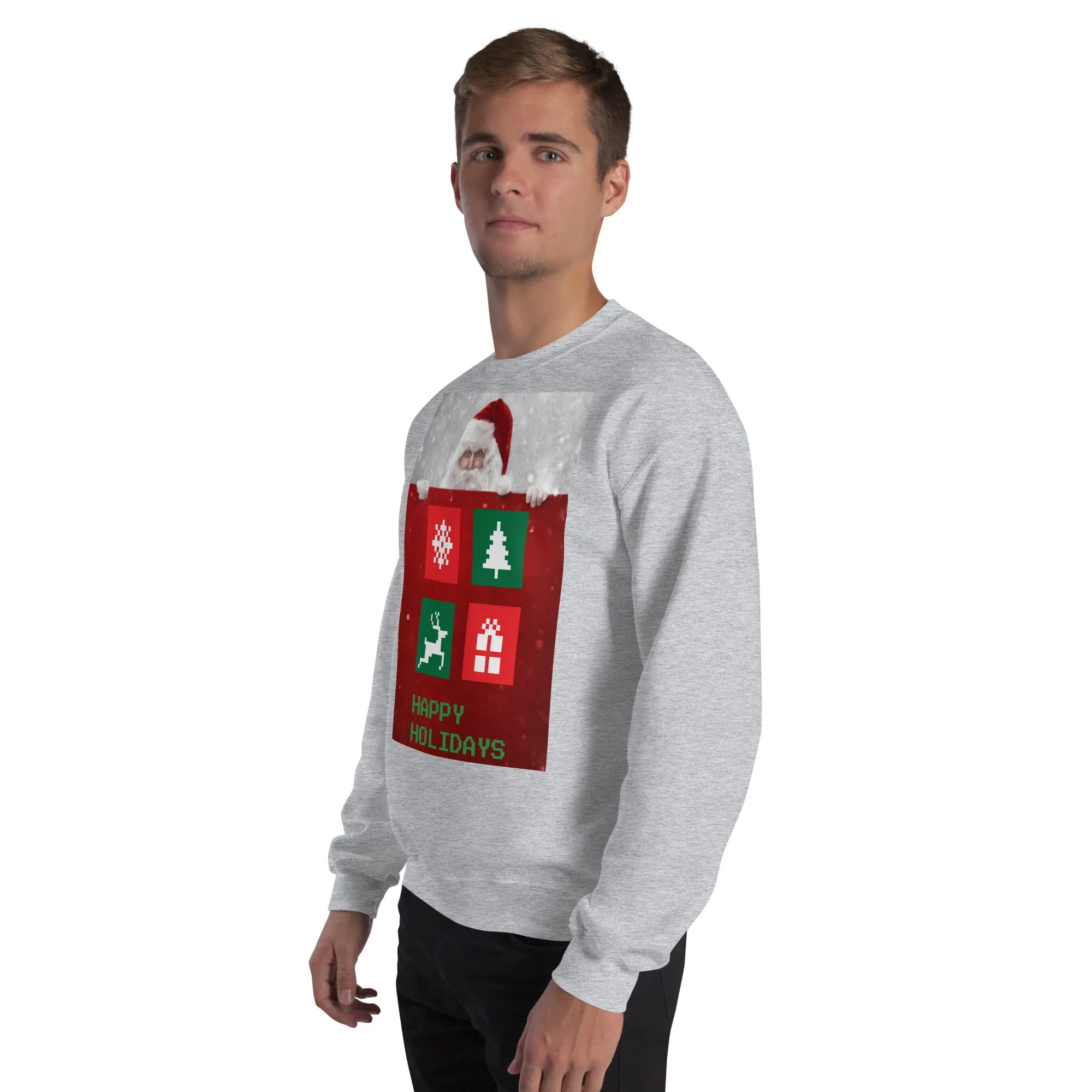 Happy Holidays Sweatshirt (Glamourange Christmas Sweatshirt Men)