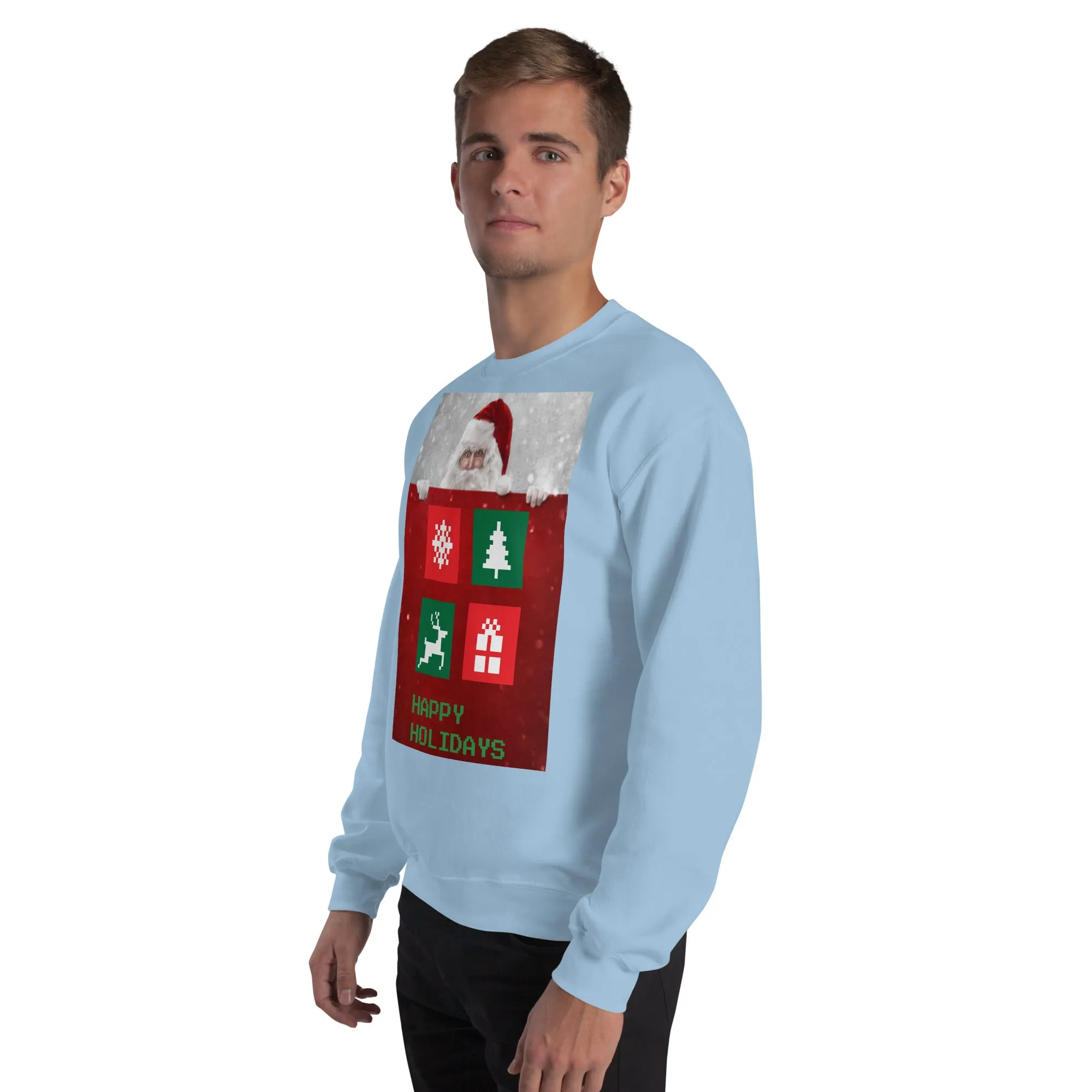 Happy Holidays Sweatshirt (Glamourange Christmas Sweatshirt Men)