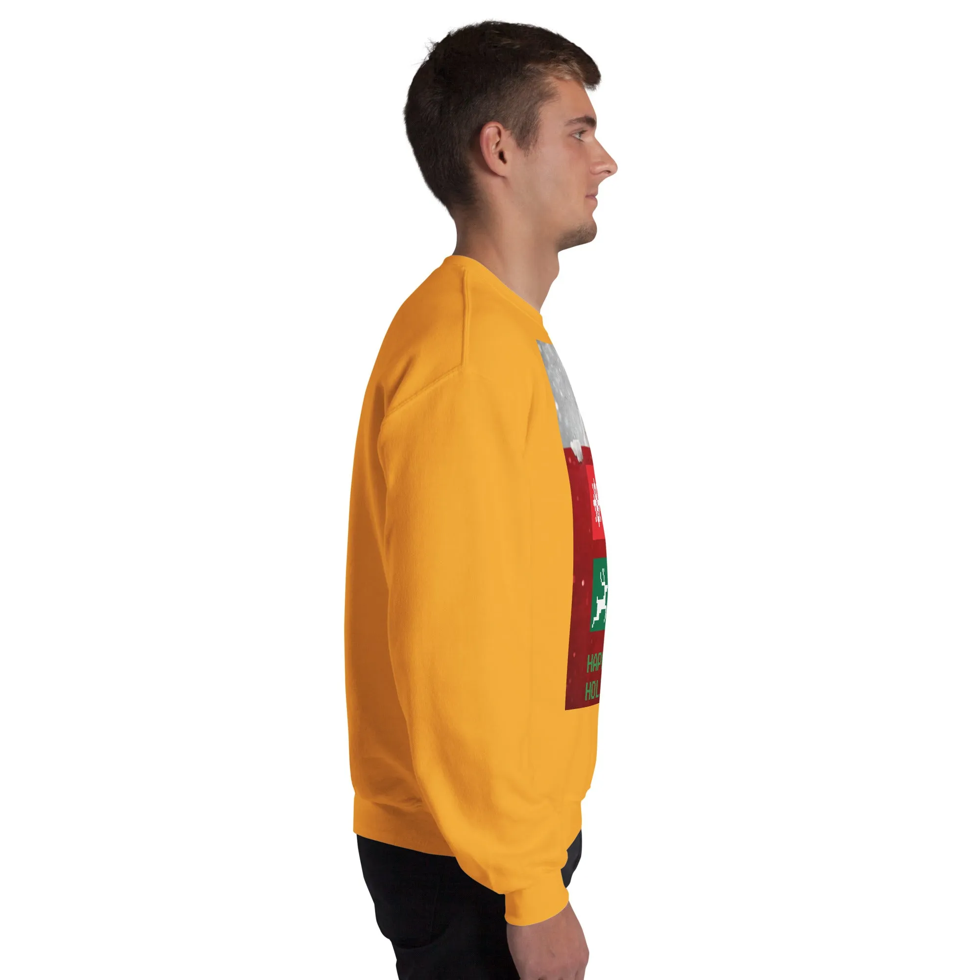 Happy Holidays Sweatshirt (Glamourange Christmas Sweatshirt Men)