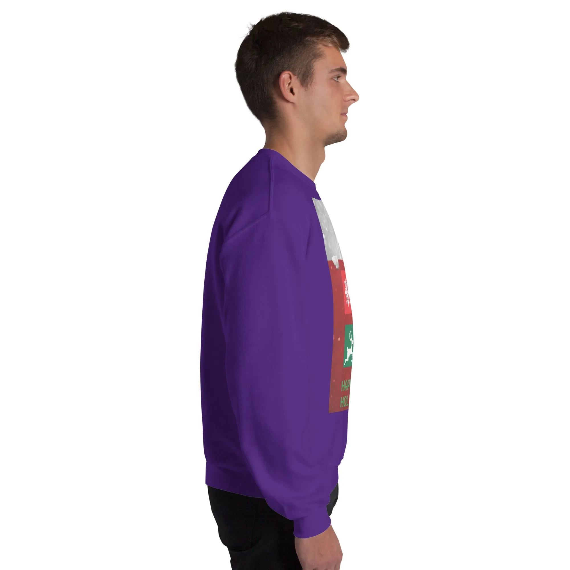 Happy Holidays Sweatshirt (Glamourange Christmas Sweatshirt Men)