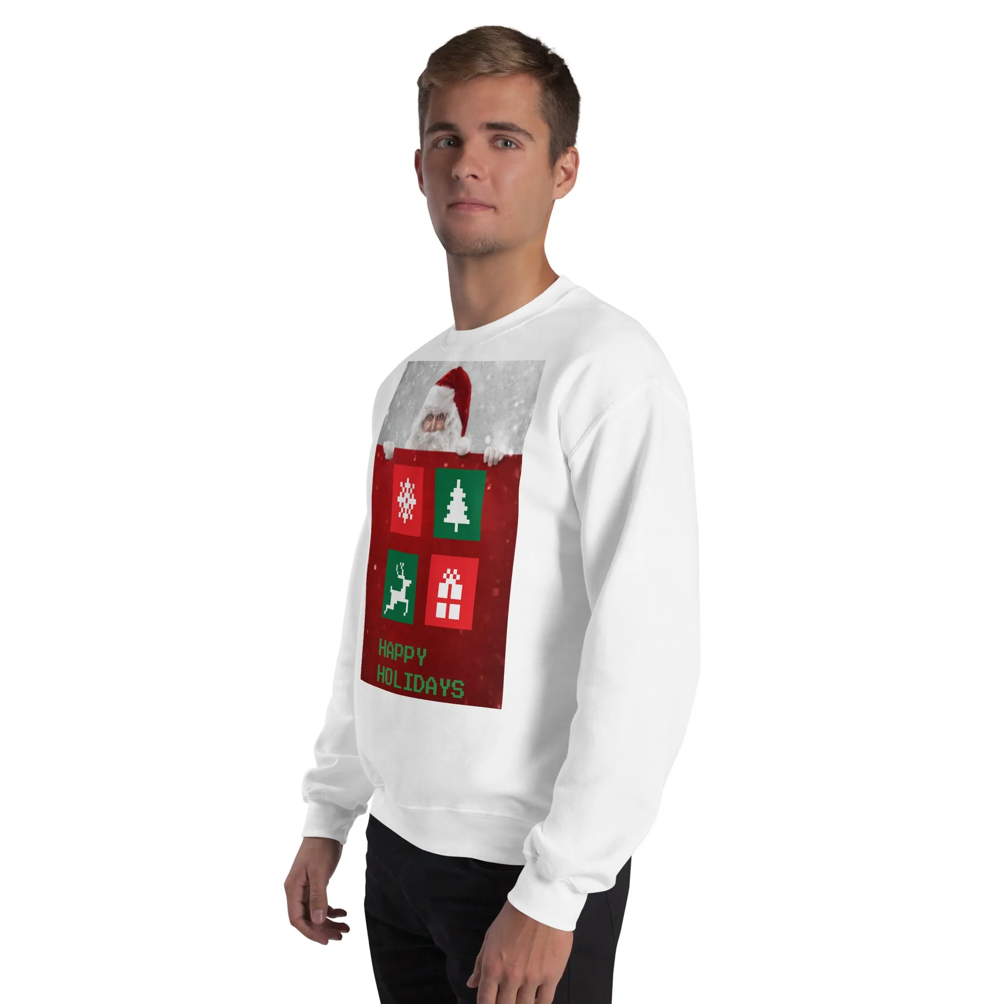 Happy Holidays Sweatshirt (Glamourange Christmas Sweatshirt Men)