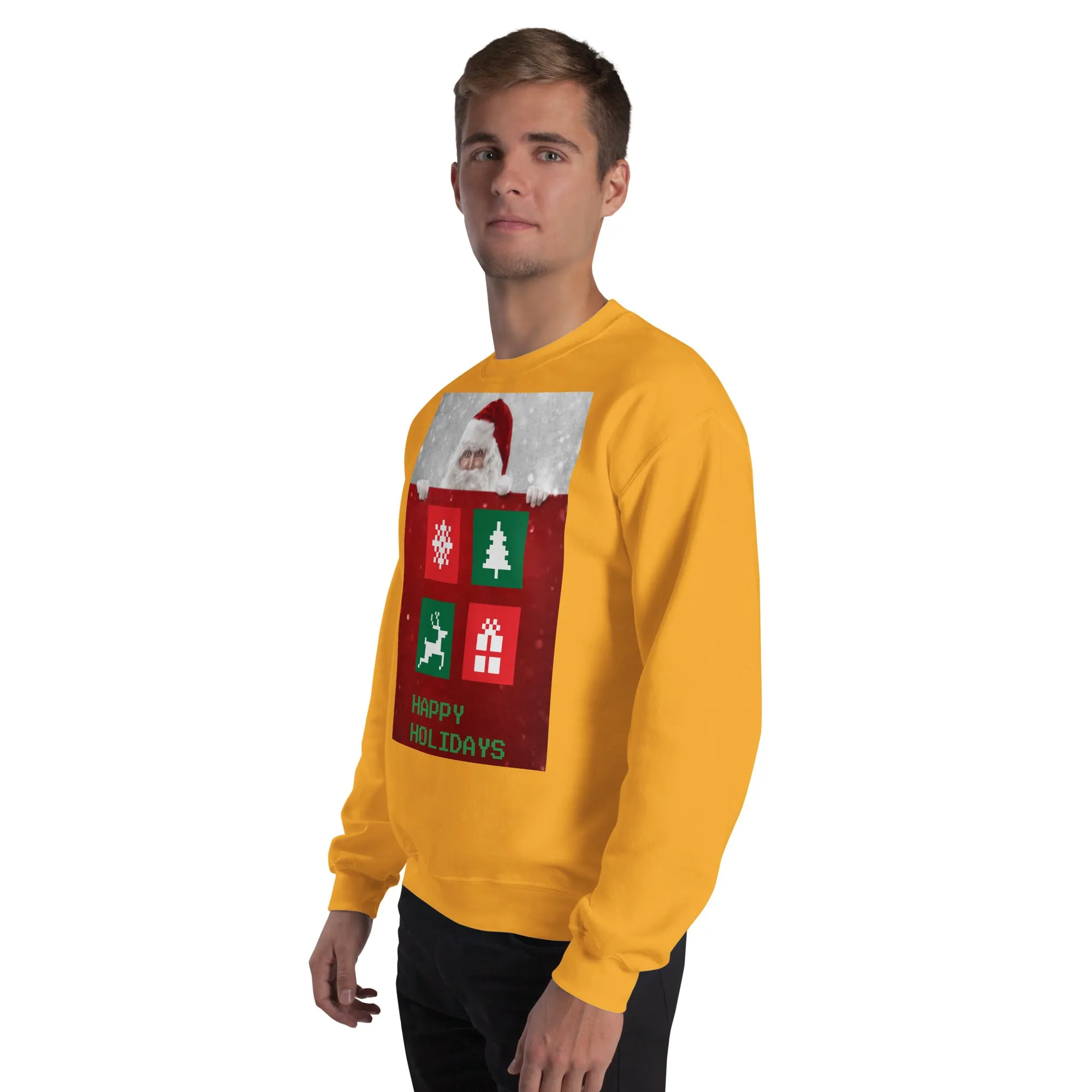 Happy Holidays Sweatshirt (Glamourange Christmas Sweatshirt Men)