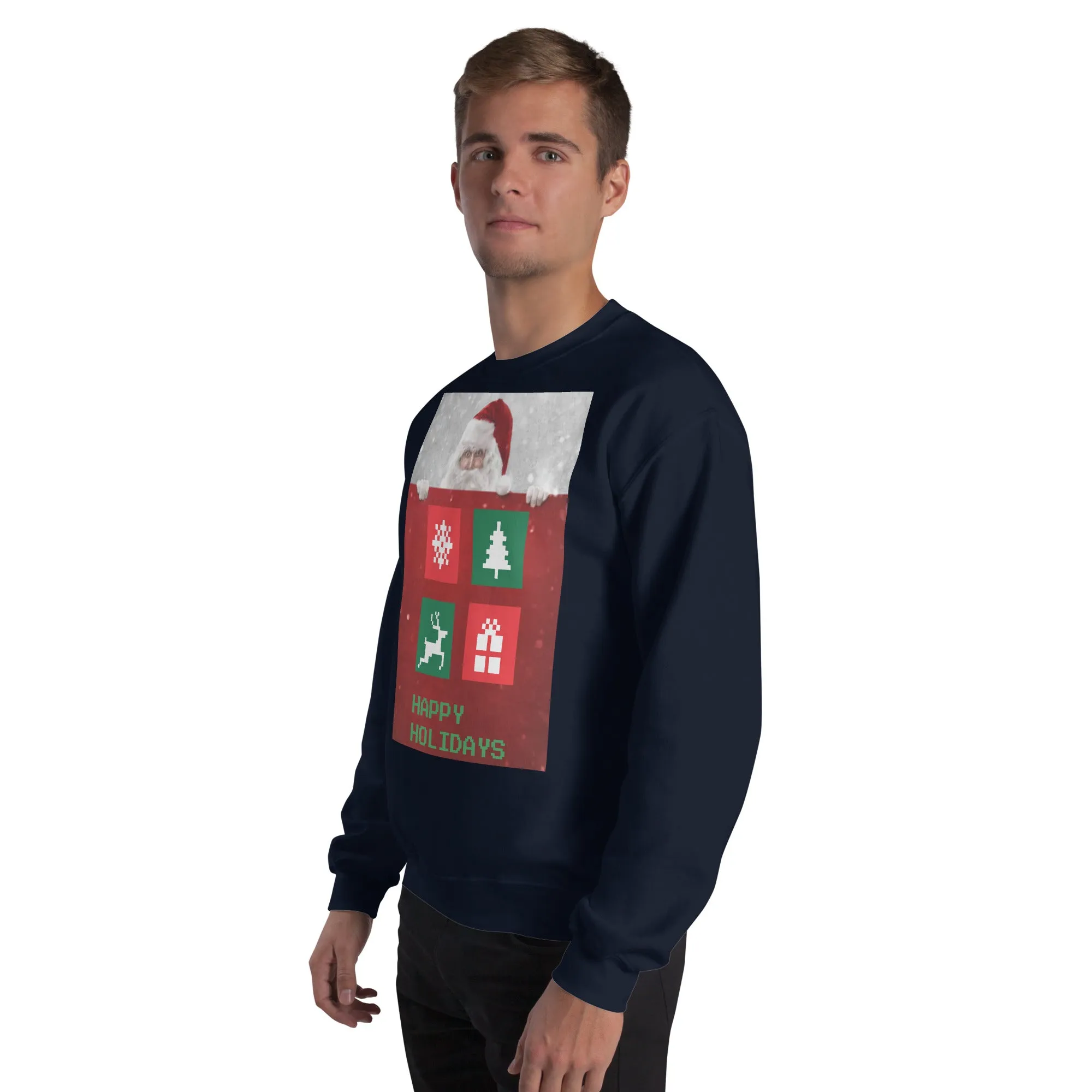 Happy Holidays Sweatshirt (Glamourange Christmas Sweatshirt Men)