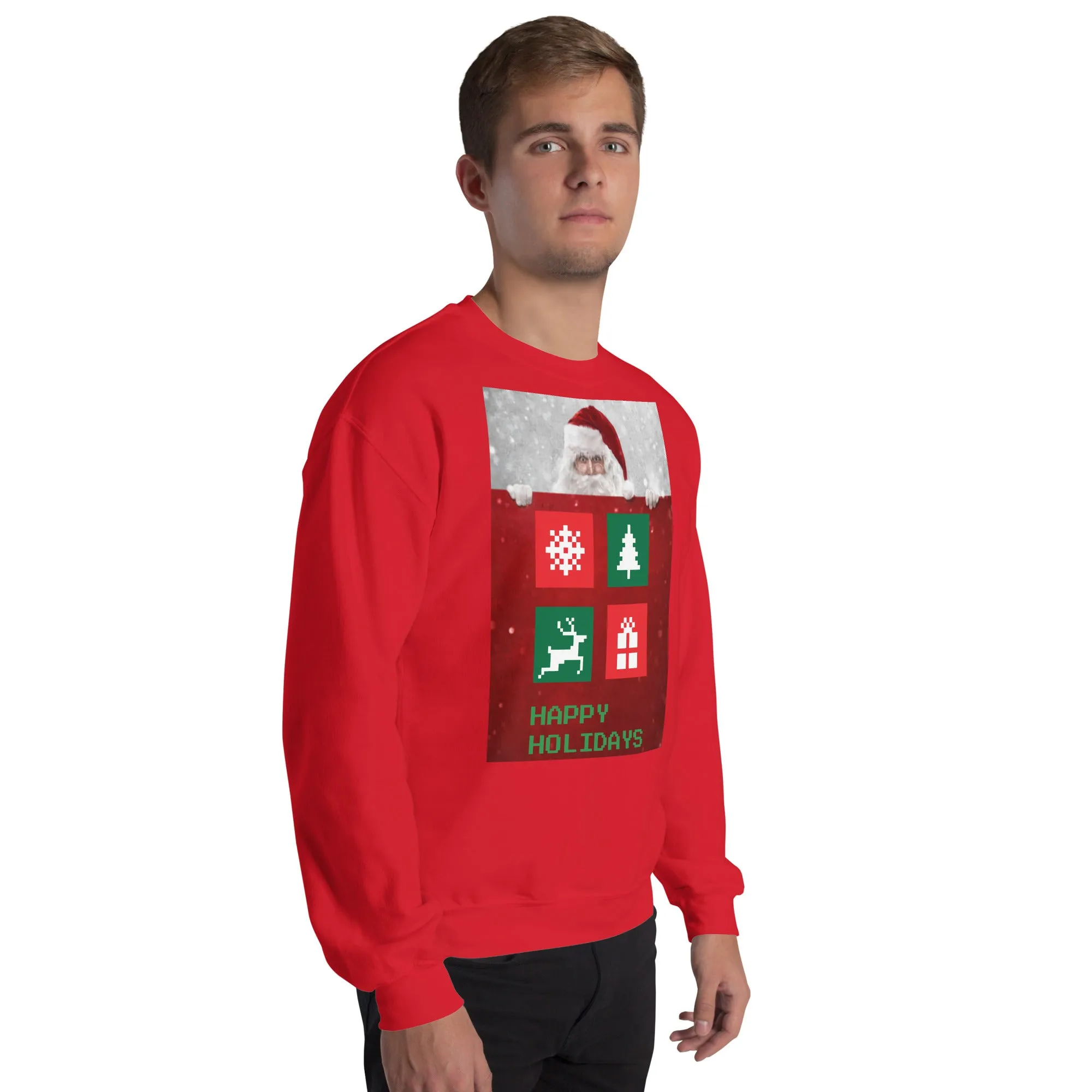 Happy Holidays Sweatshirt (Glamourange Christmas Sweatshirt Men)