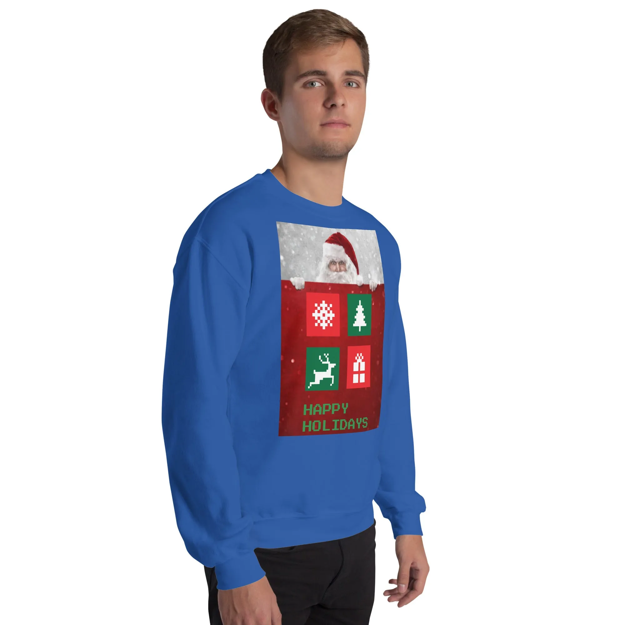 Happy Holidays Sweatshirt (Glamourange Christmas Sweatshirt Men)
