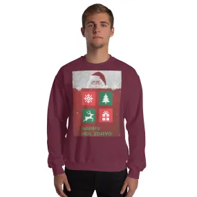 Happy Holidays Sweatshirt (Glamourange Christmas Sweatshirt Men)