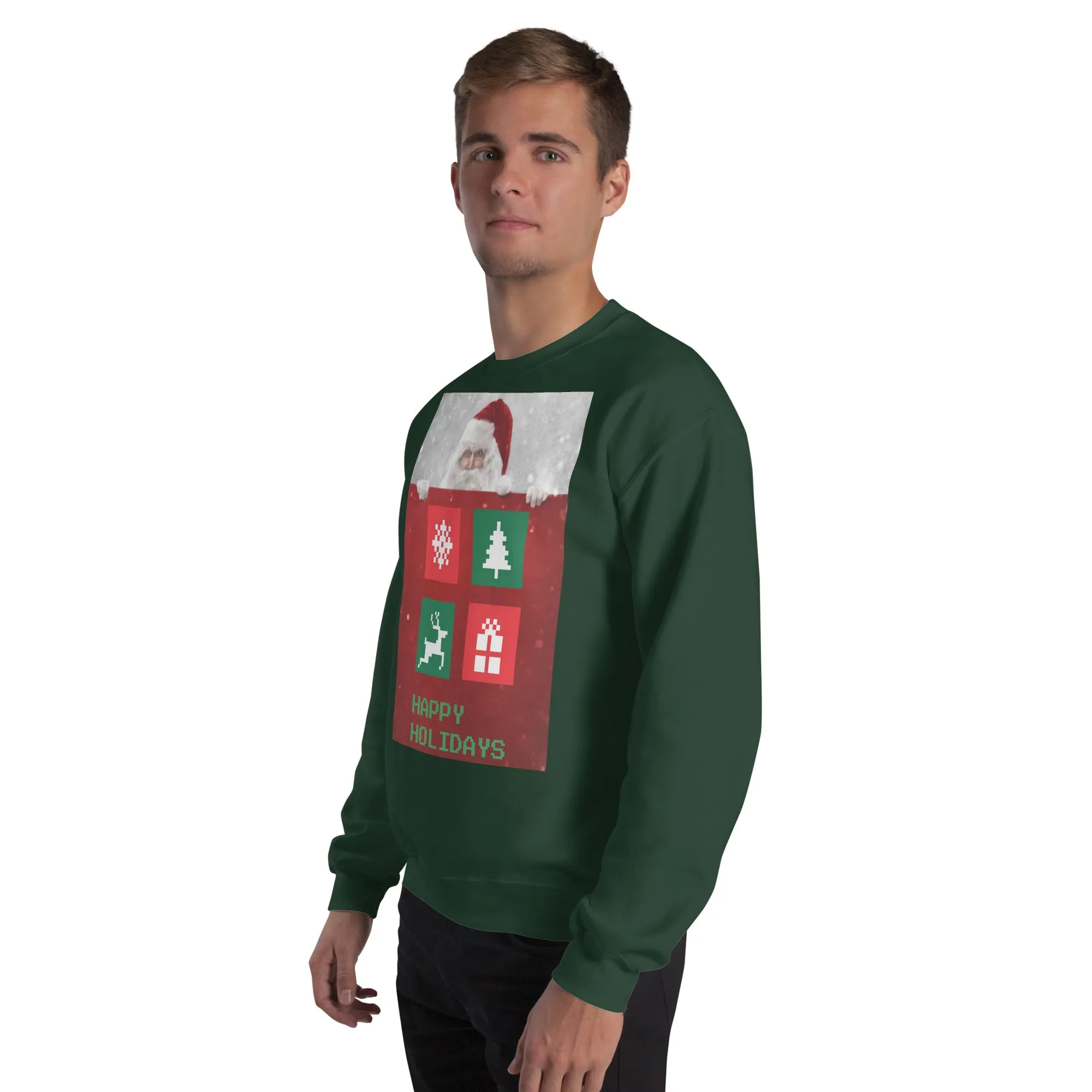 Happy Holidays Sweatshirt (Glamourange Christmas Sweatshirt Men)