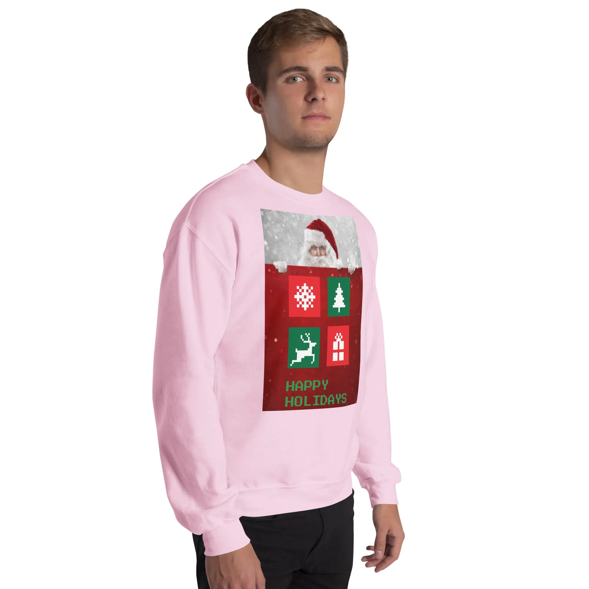 Happy Holidays Sweatshirt (Glamourange Christmas Sweatshirt Men)