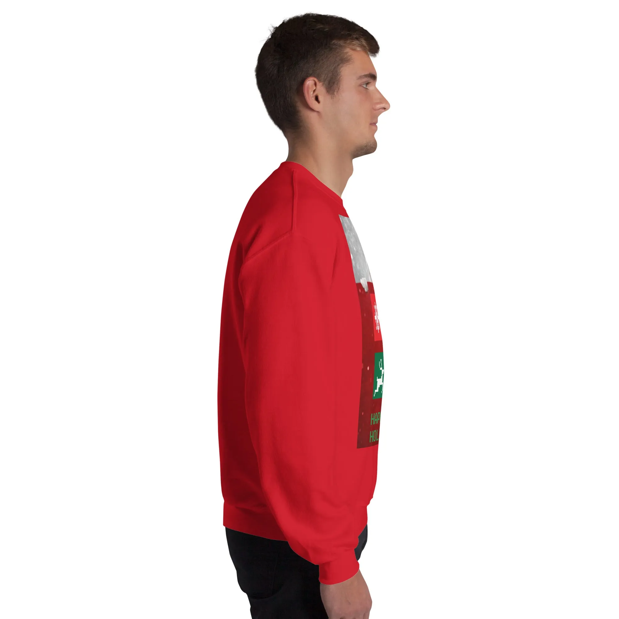 Happy Holidays Sweatshirt (Glamourange Christmas Sweatshirt Men)