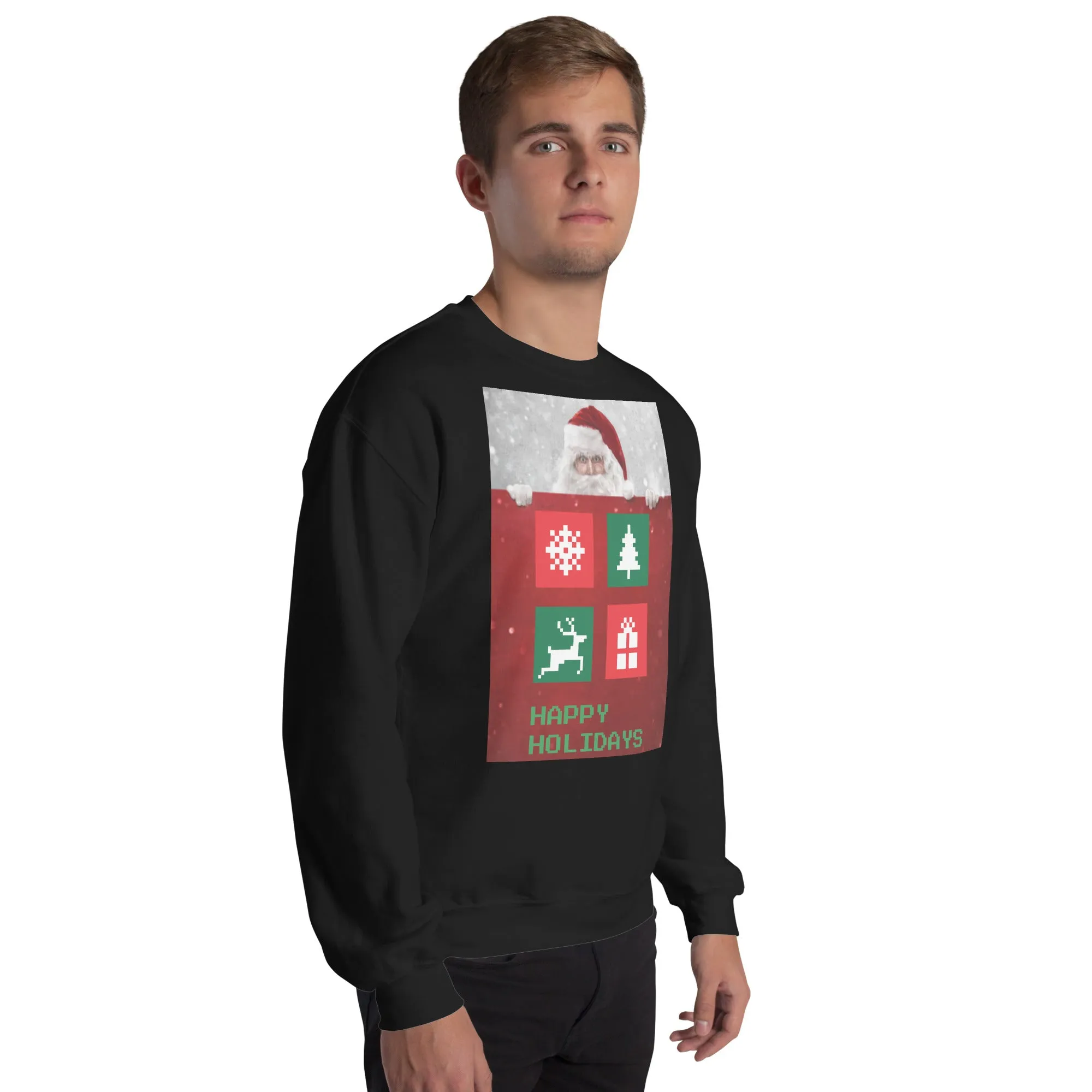 Happy Holidays Sweatshirt (Glamourange Christmas Sweatshirt Men)