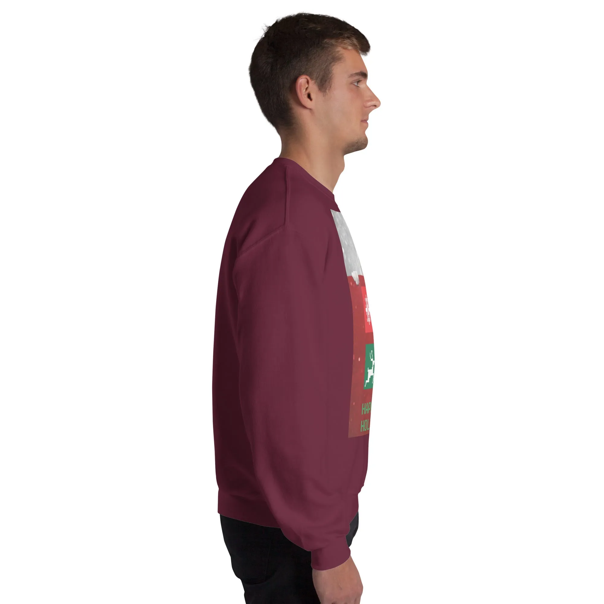 Happy Holidays Sweatshirt (Glamourange Christmas Sweatshirt Men)