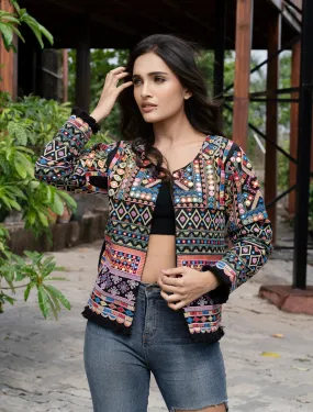 Heavy Work Embroidered Jackets For Women