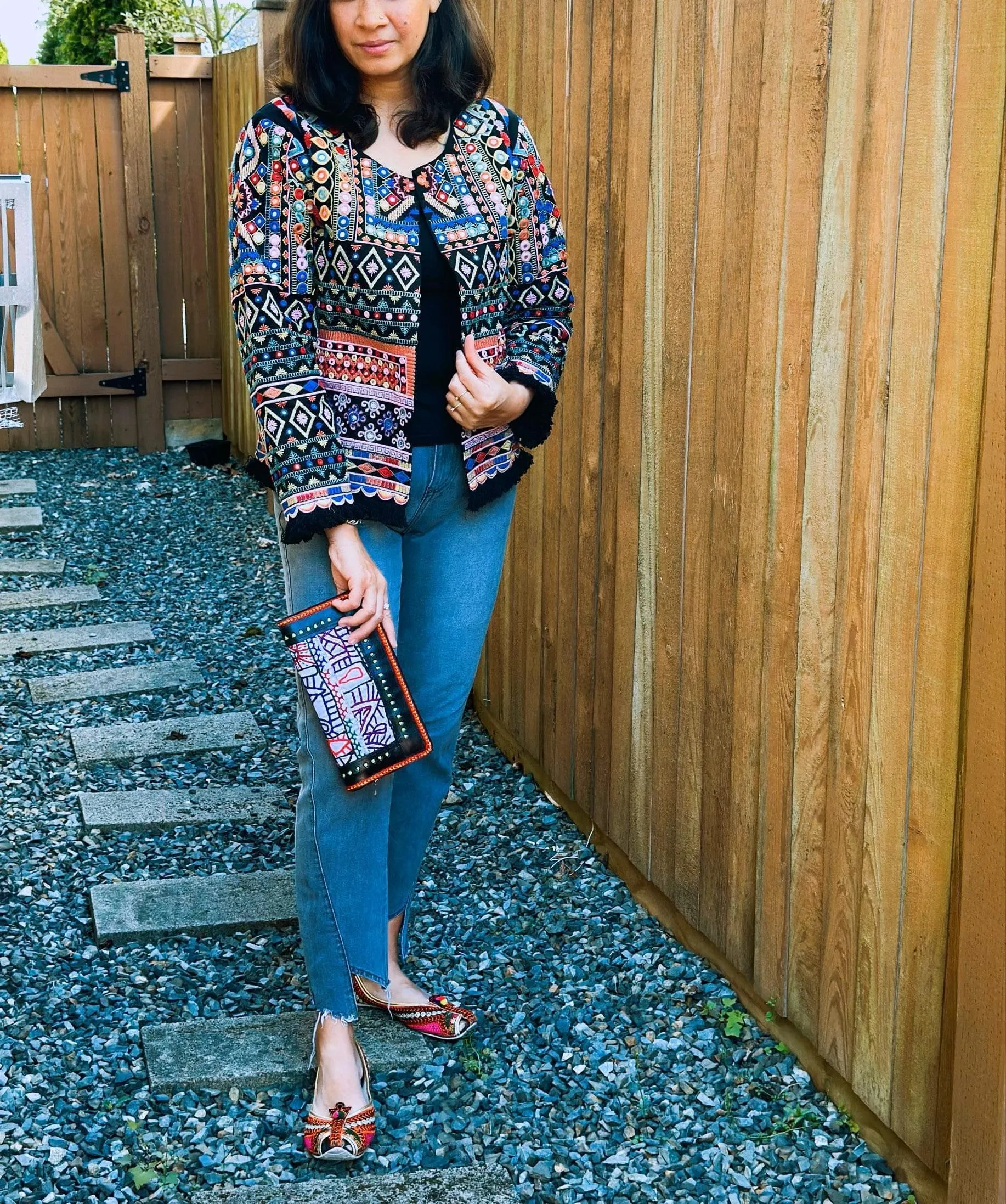 Heavy Work Embroidered Jackets For Women