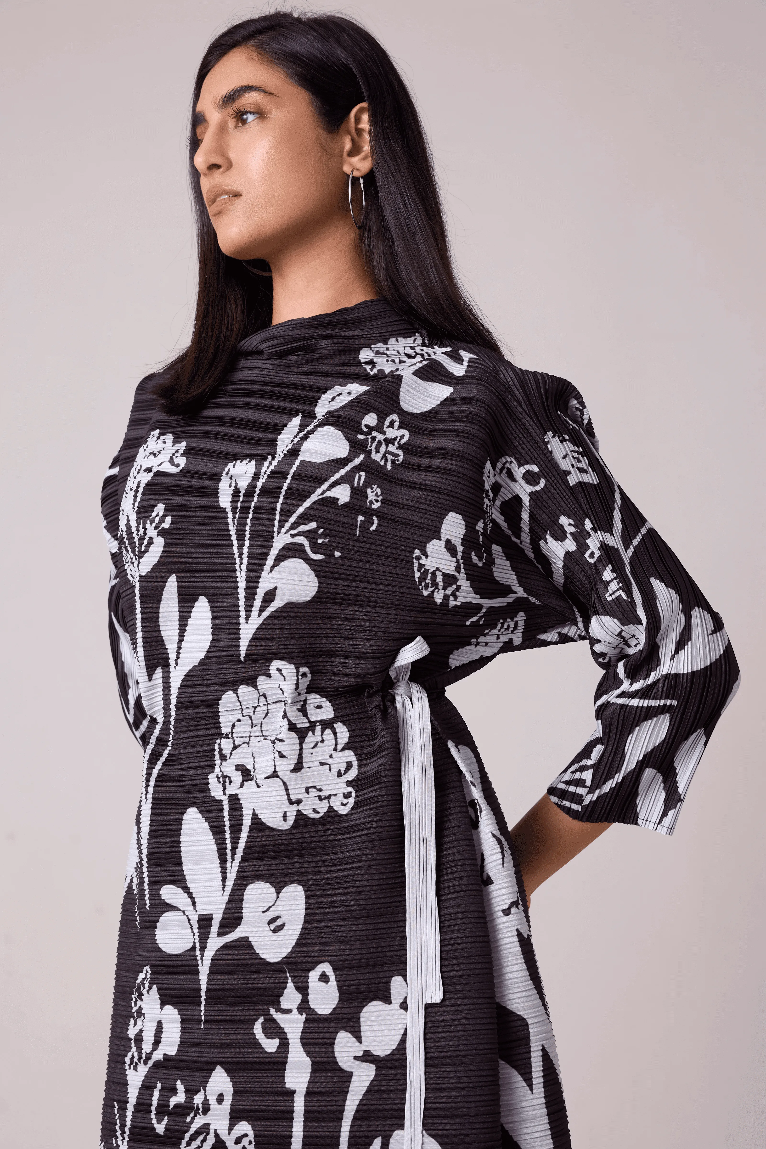 Hester Tie Dress - Black