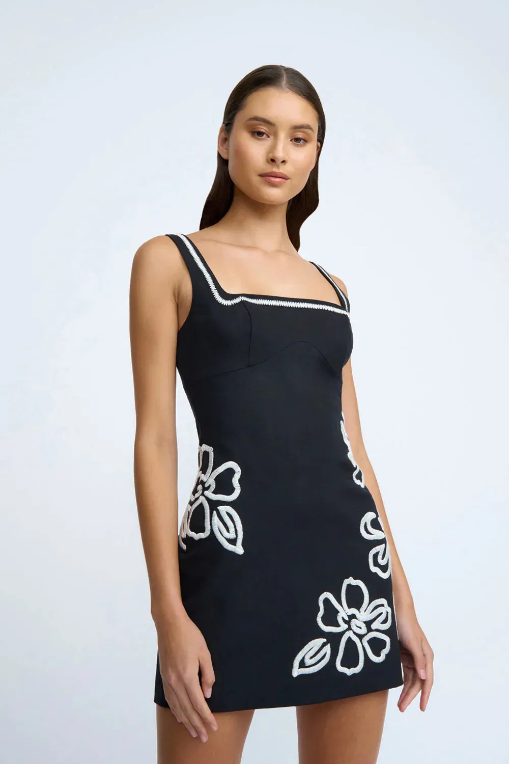 Hibiscus Rose Mini Dress