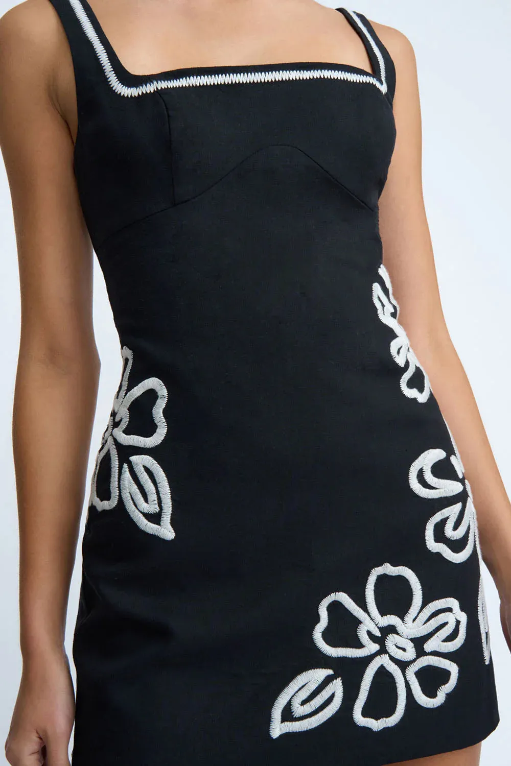 Hibiscus Rose Mini Dress