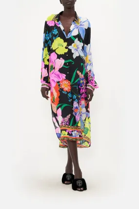 HIGH LOW MIDI SHIRT DRESS AWAY WITH THE FAIRIES