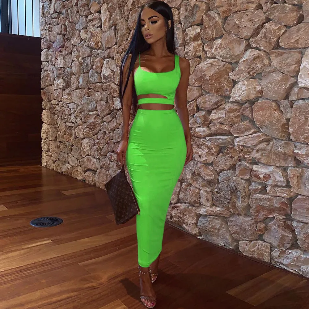 Hollowed Hype Dress Set