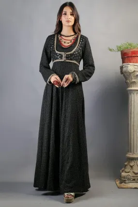 Huma Adnan - Safiya - Chiffon - Black - 2 Piece