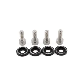 Hybrid Racing M6X1.0 Accessory Hardware Kit Black - HYB-DWH-00-01