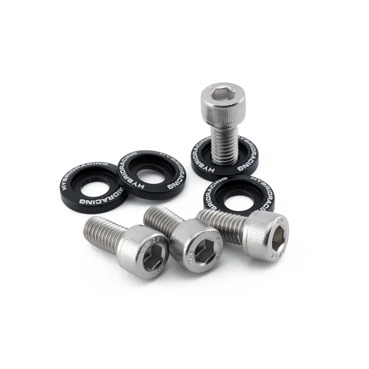 Hybrid Racing M8X1.25 Accessory Hardware Kit Black - HYB-DWH-00-03