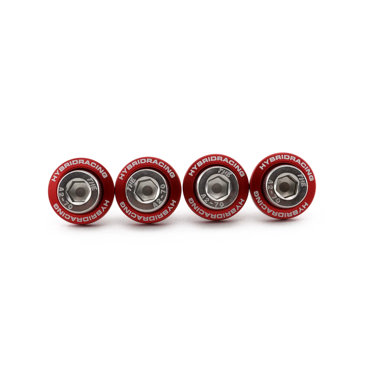 Hybrid Racing M8X1.25 Accessory Hardware Kit Red - HYB-DWH-00-04