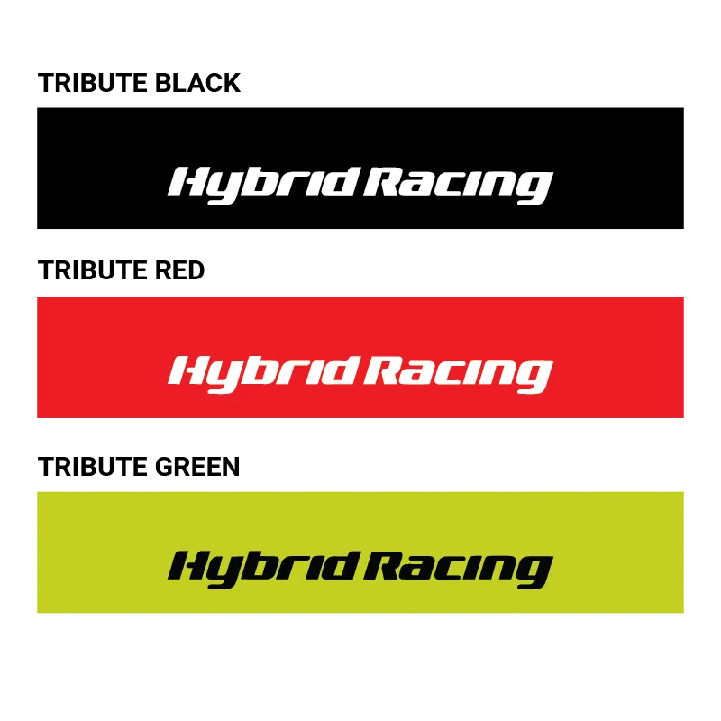 Hybrid Racing Tribute Windshield Sunstrip Black - HYB-STI-00-04