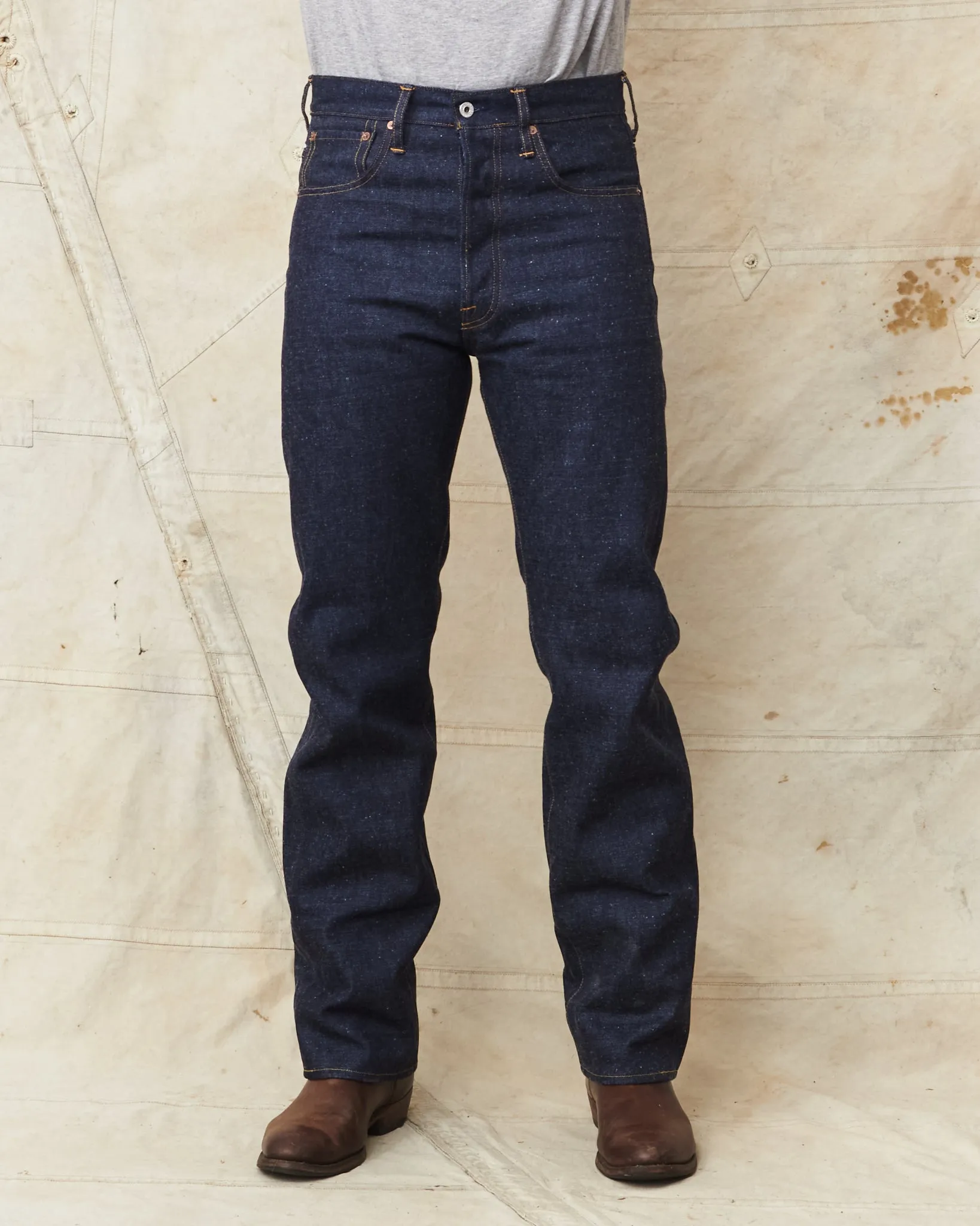 Indigofera Kain Jeans Kobakama Wolly Denim