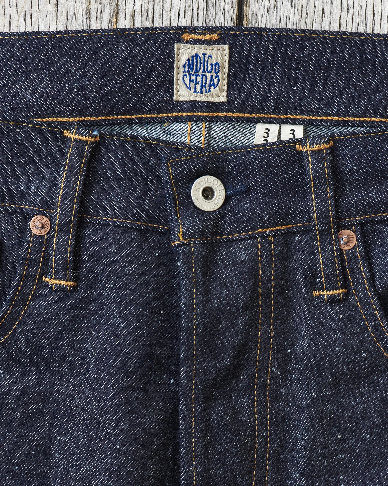 Indigofera Kain Jeans Kobakama Wolly Denim