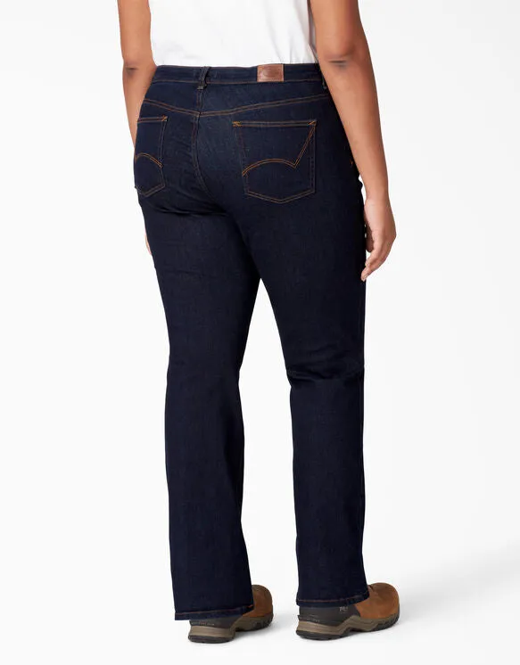Jeans - Dickies Women's Plus Perfect Shape Bootcut Stretch Denim Jean FDW147