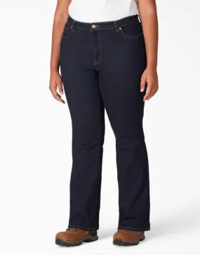 Jeans - Dickies Women's Plus Perfect Shape Bootcut Stretch Denim Jean FDW147