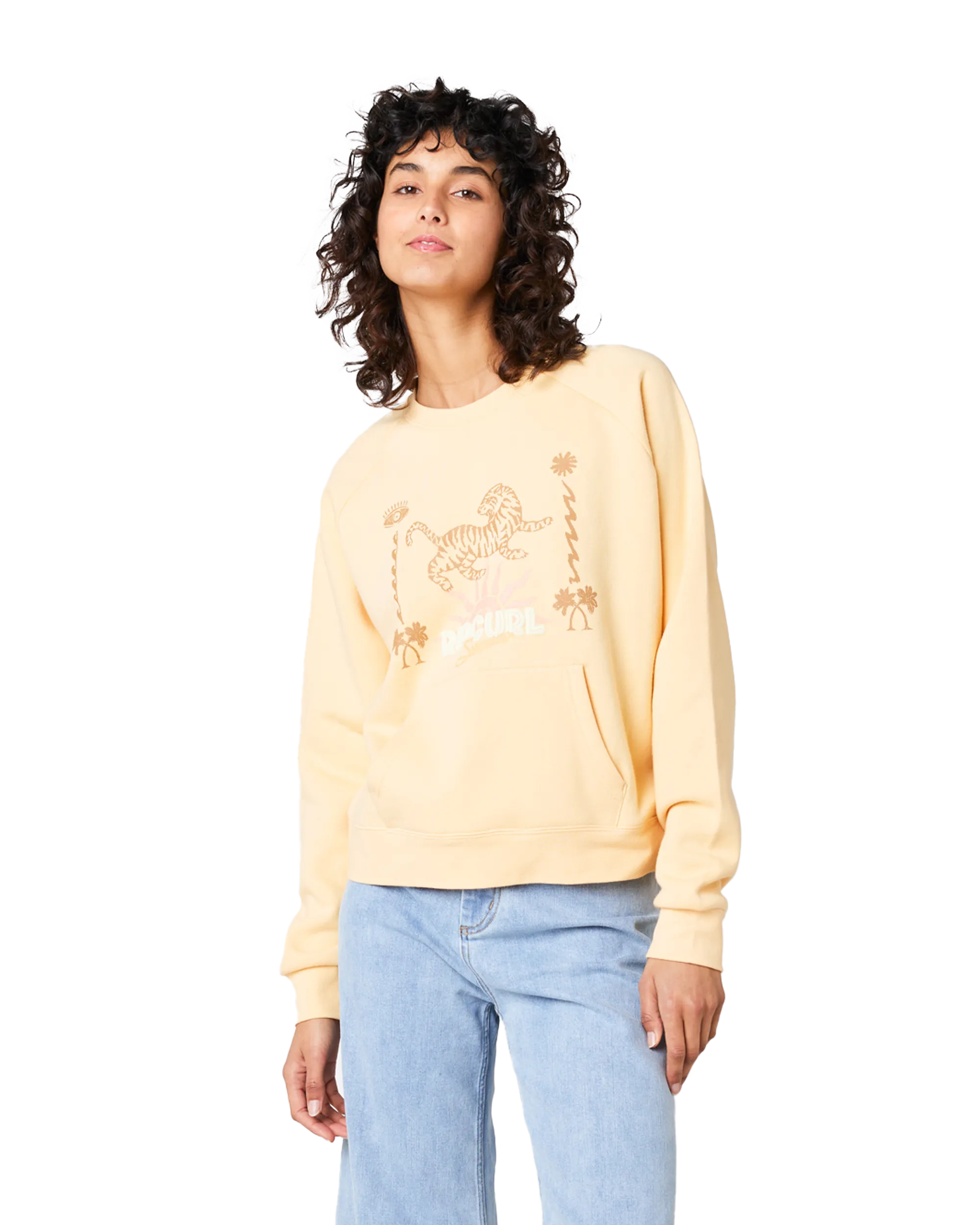 Jeffreys Sweatshirt in Light Orange