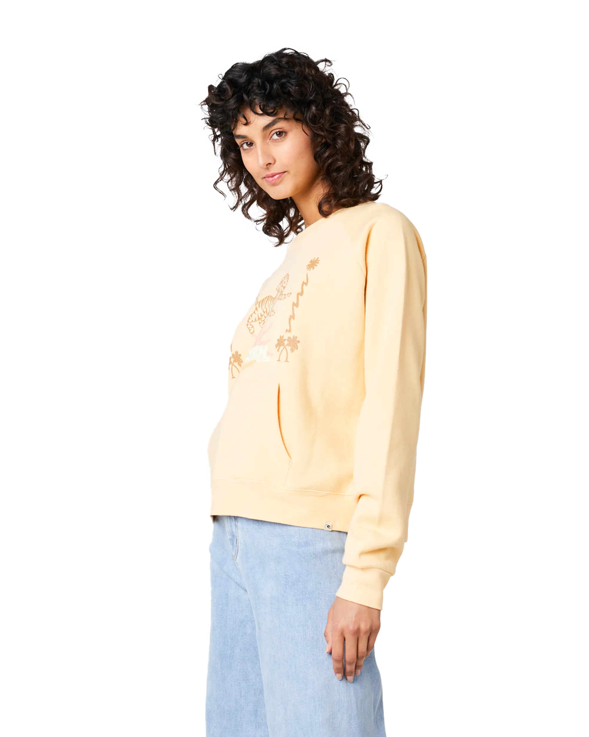 Jeffreys Sweatshirt in Light Orange