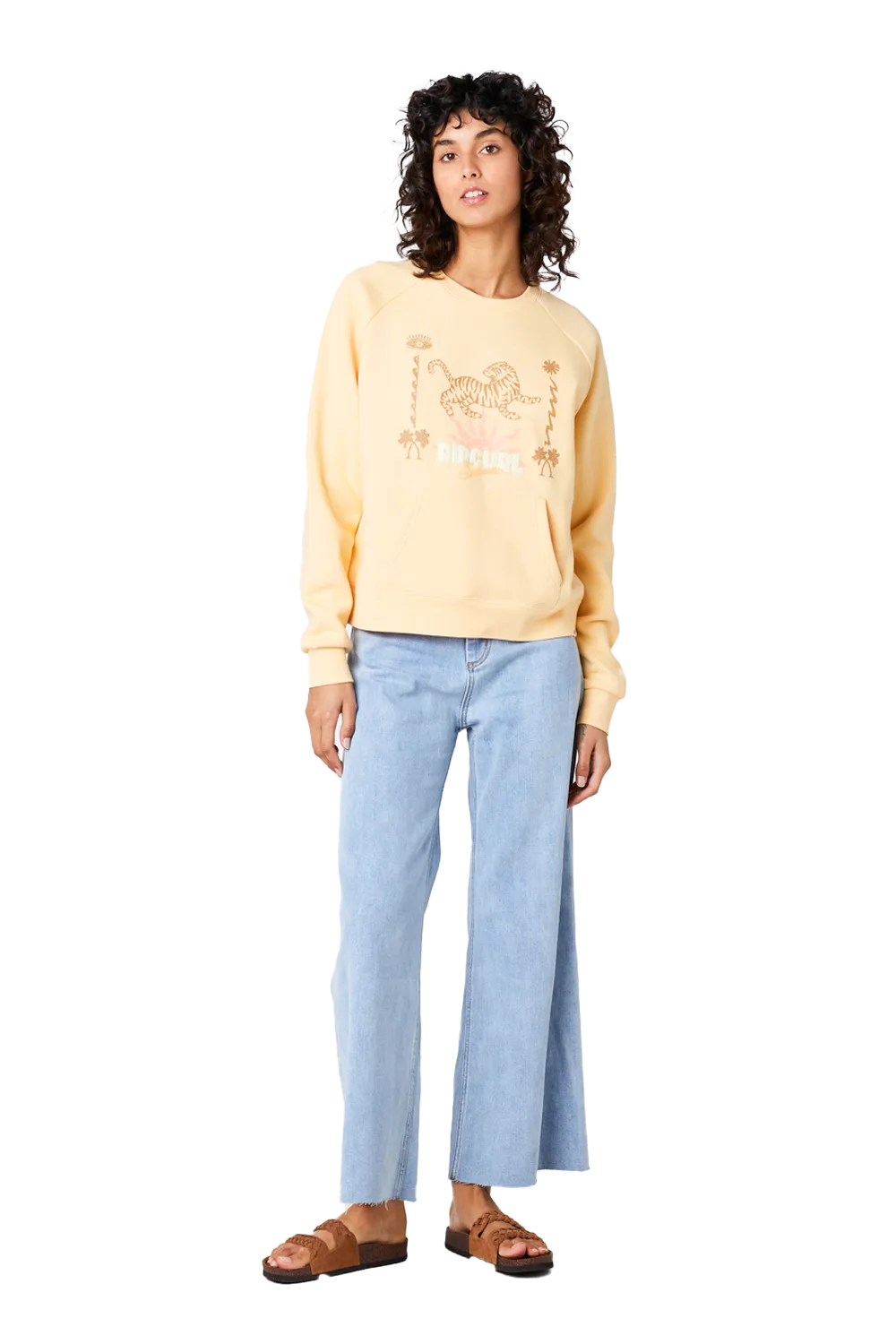 Jeffreys Sweatshirt in Light Orange