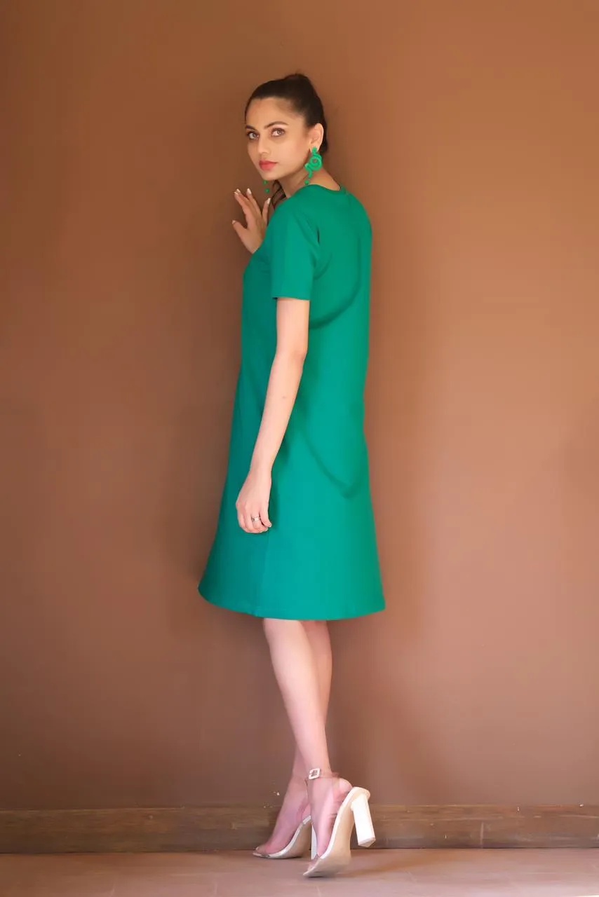 Jersey Knit Midi Dress - Lush Meadow