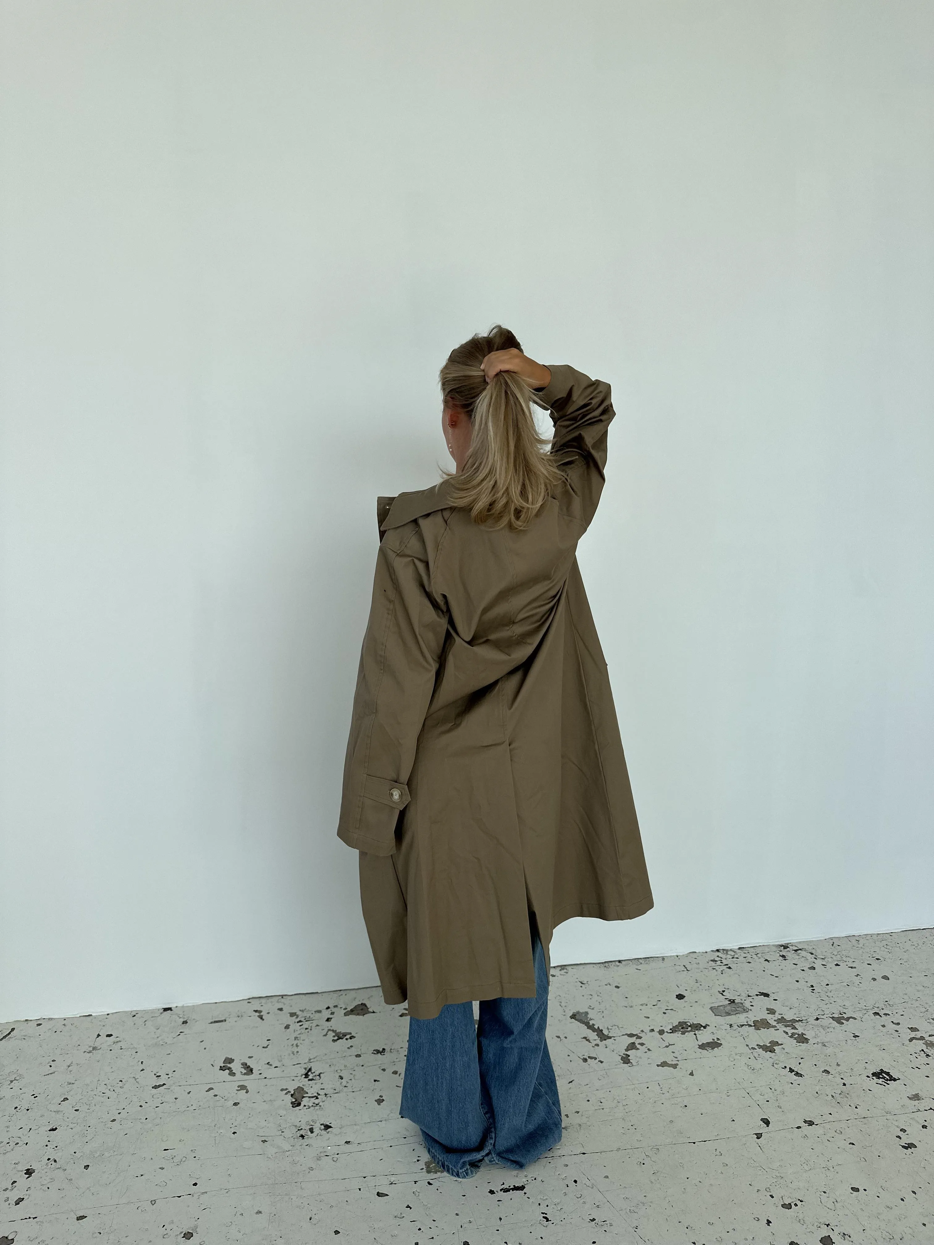 Josefine oversized trench coat - Dark beige