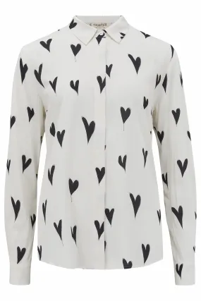 Joy Shirt | Monochrome Hearts (Off White)