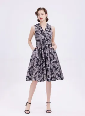Just Kitten Monochrome Dress