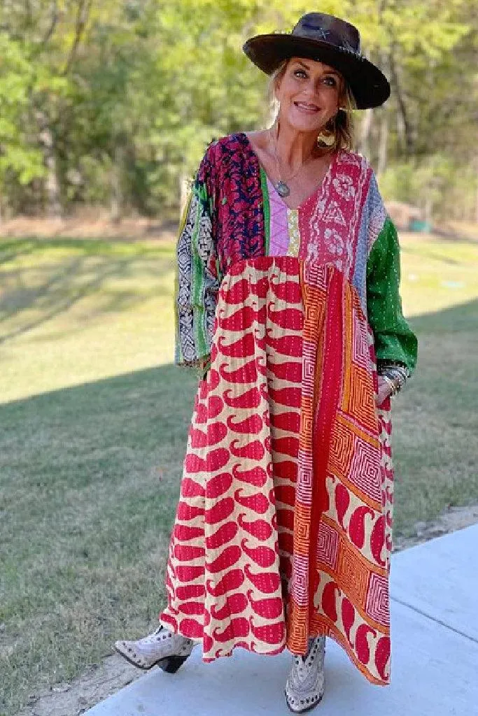 Kantha Sunrise Dress "Renee" by Jaded Gypsy