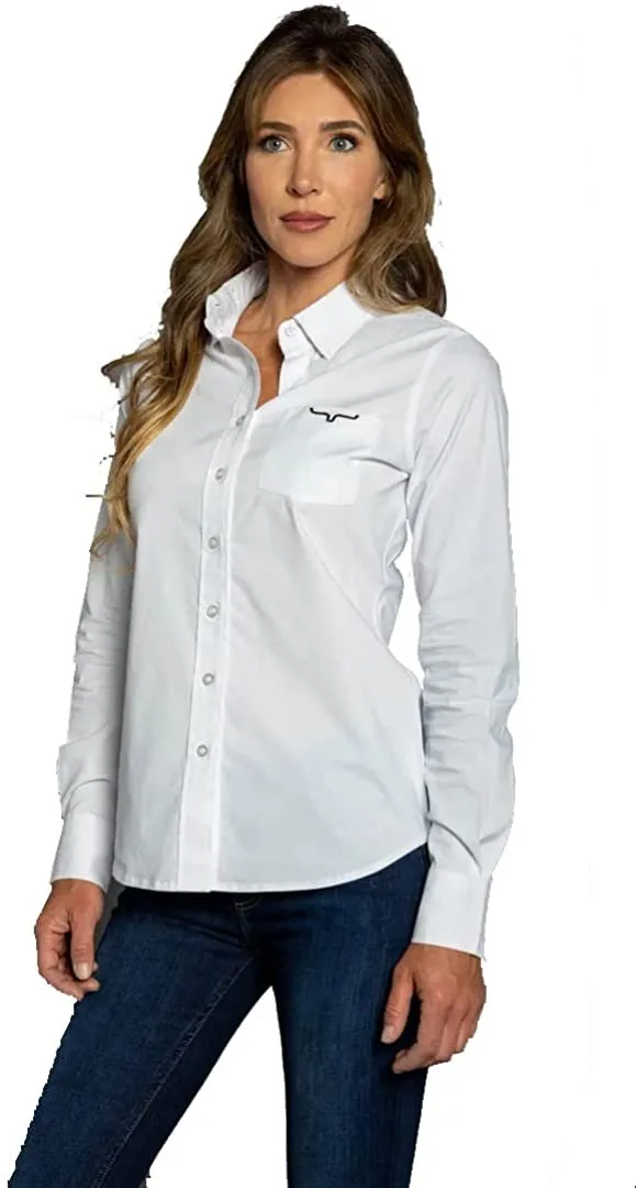 Kimes Ranch Women's Long Sleeve Button Down Shirt Team Button Up (Regular)