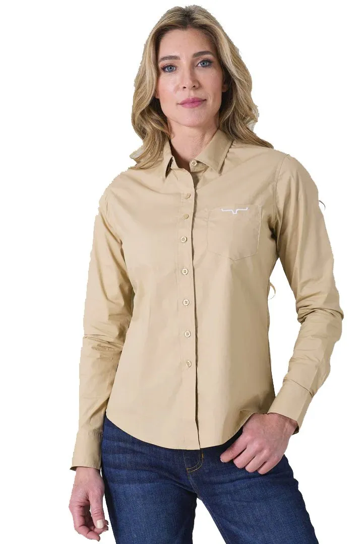 Kimes Ranch Women's Long Sleeve Button Down Shirt Team Button Up (Regular)