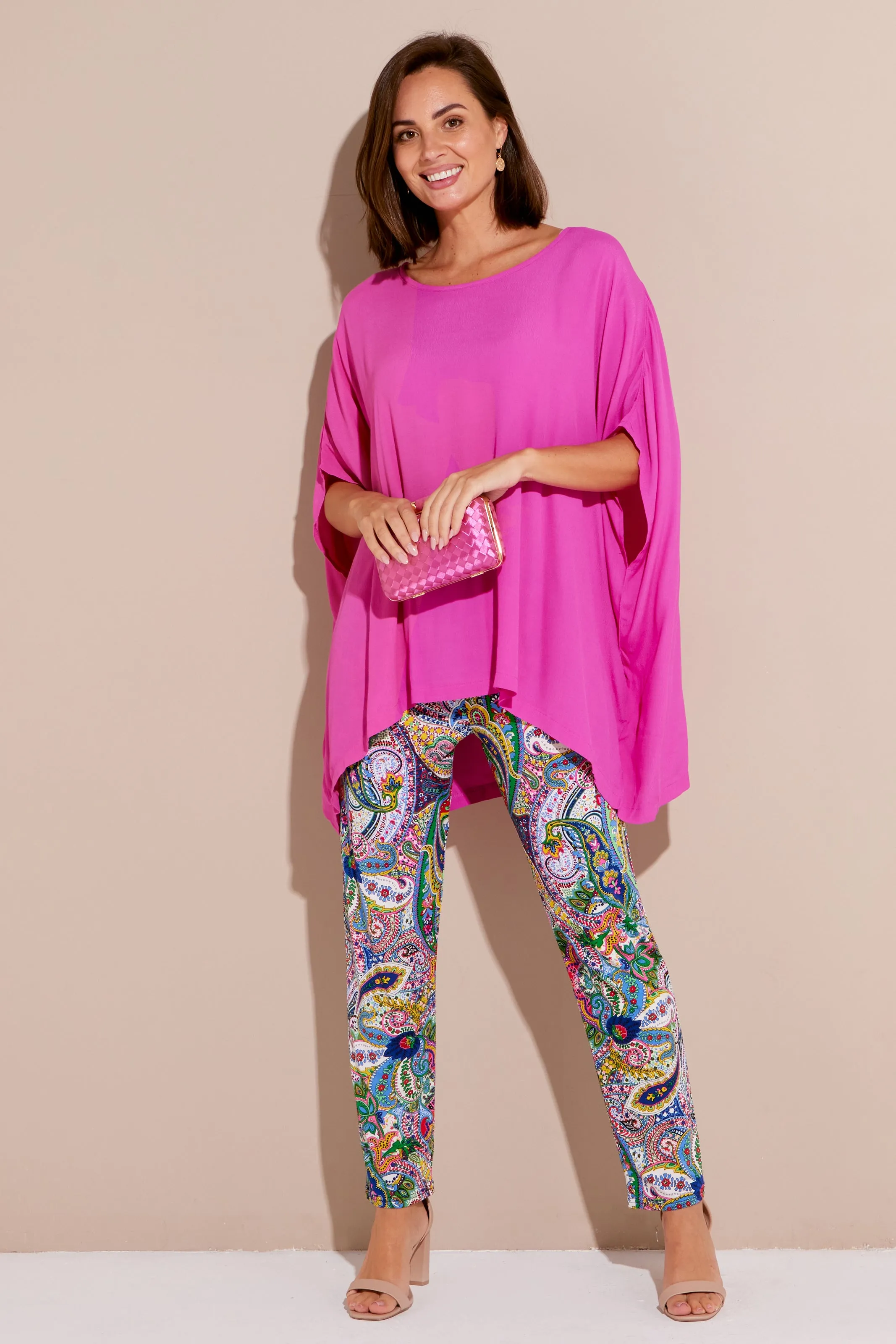 Kuala Lumpur Top - Fuschia