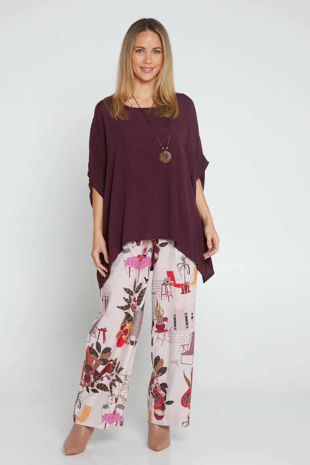 Kuala Lumpur Top - Plum