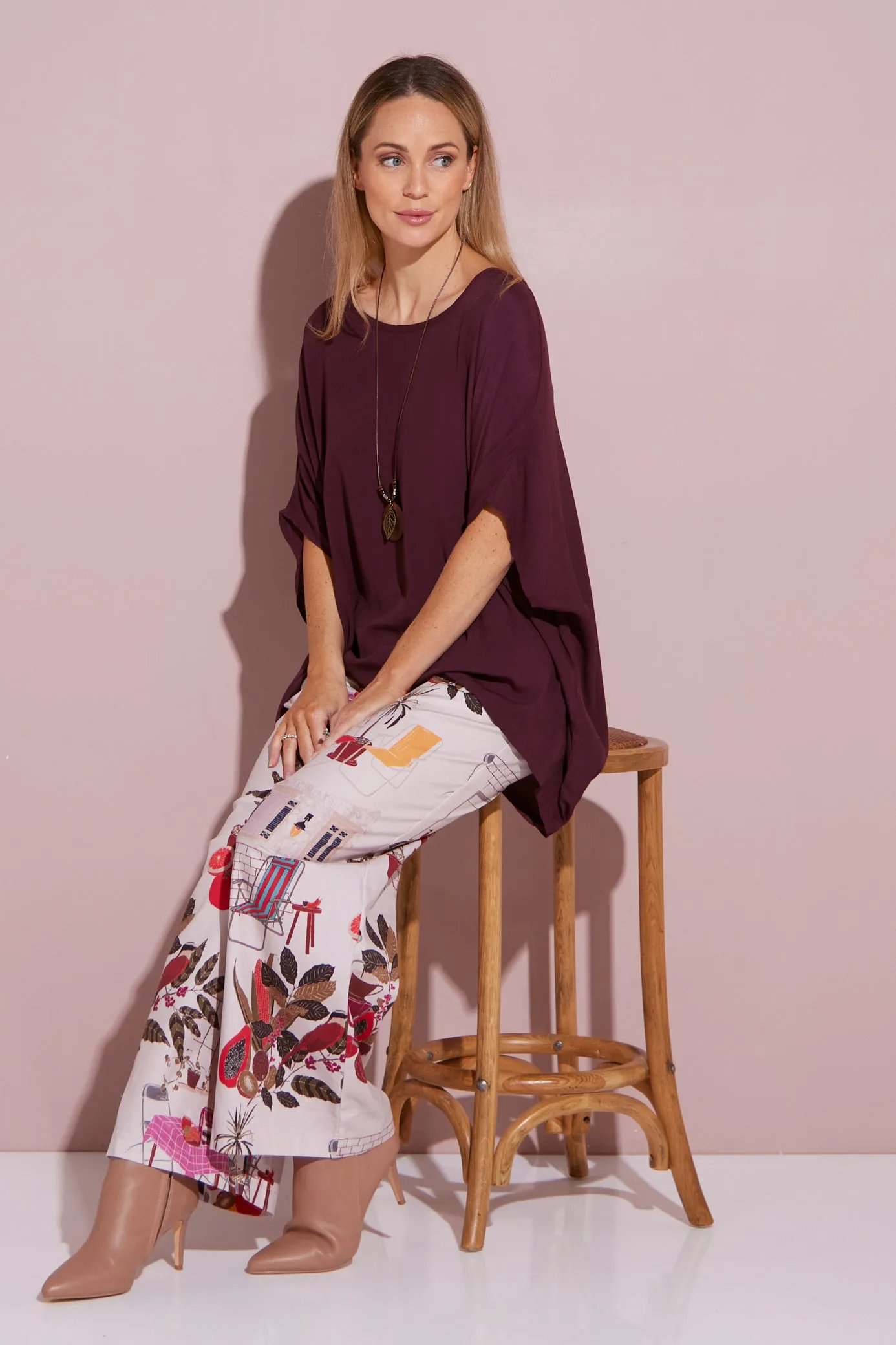 Kuala Lumpur Top - Plum