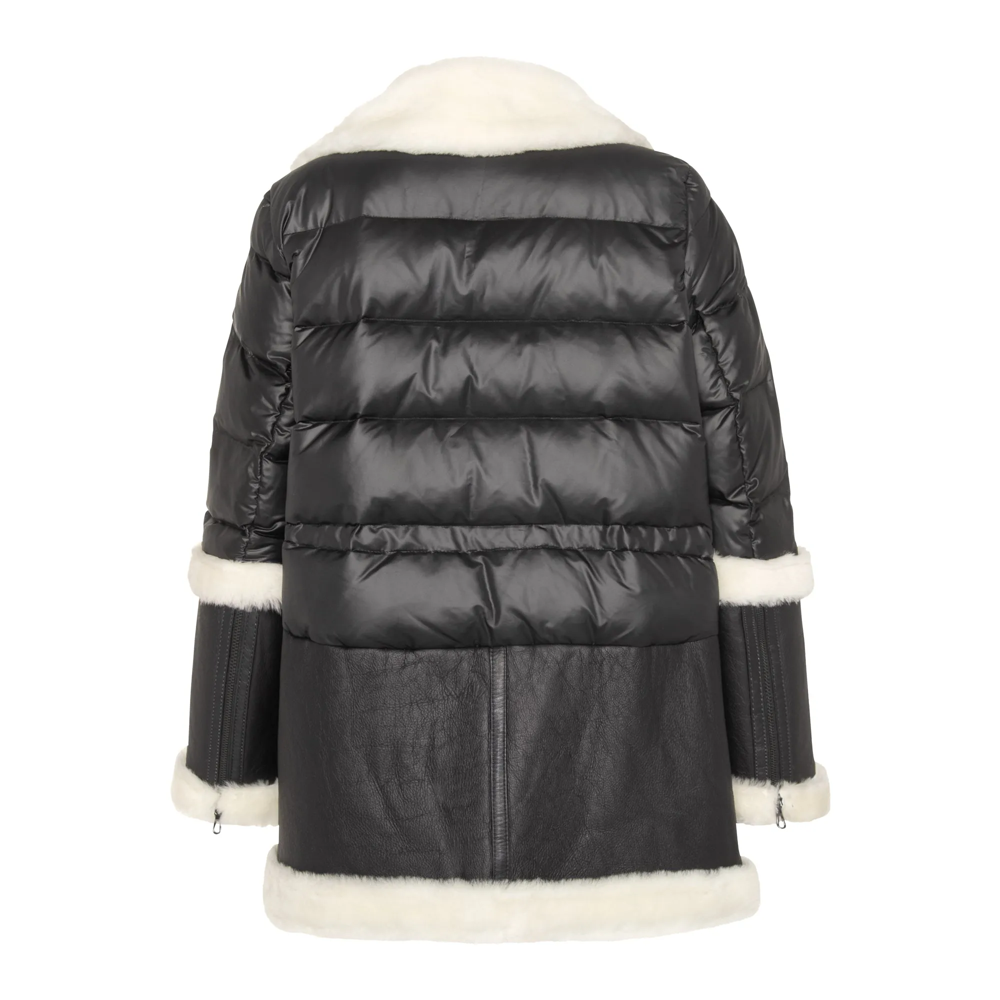 Leni Shearling & Goose Down Puffer Jacket