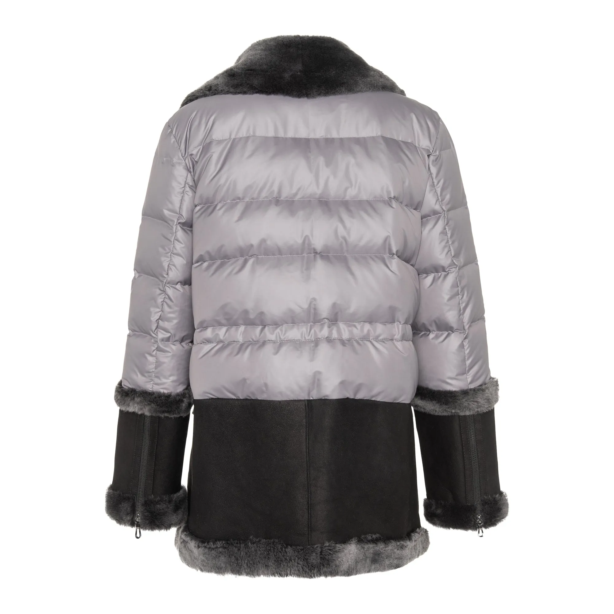 Leni Shearling & Goose Down Puffer Jacket