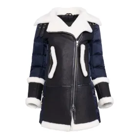 Leni Shearling & Goose Down Puffer Jacket