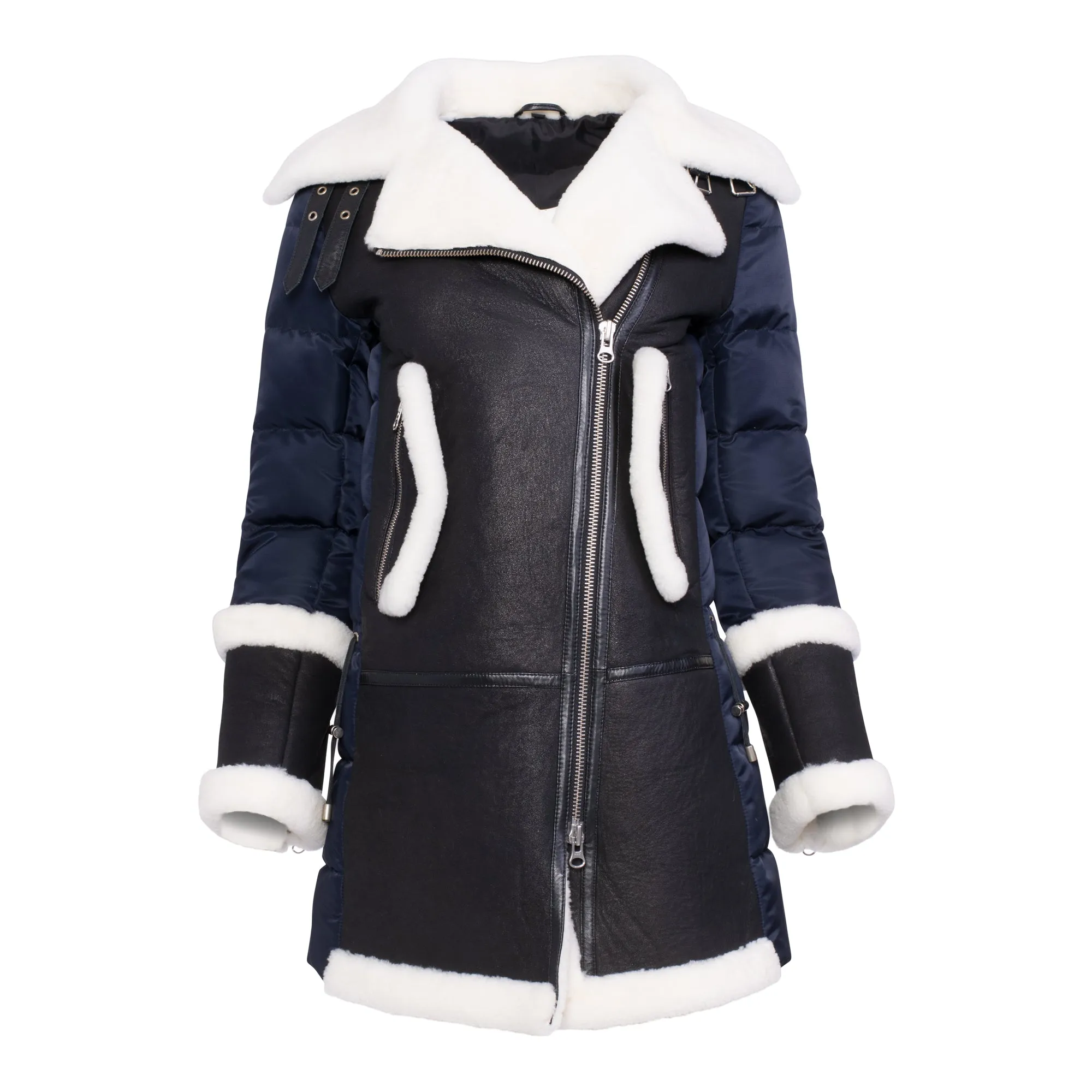 Leni Shearling & Goose Down Puffer Jacket